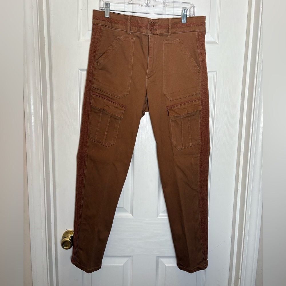Democracy Women’s Brown Cargo Jeans. Size 12